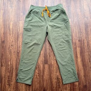 FIGS Women’s Moss Green High Waisted Yola Skinny Scrub Pants - Size XXL